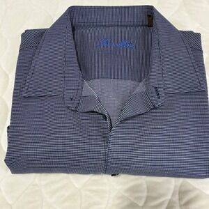 Tasso Elba Mens XL 17 Button Down‎ Long Sleeve Shirt Dress Career Wear Casual